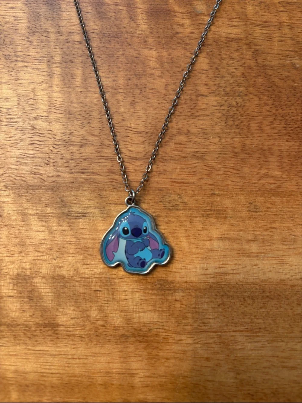 Disney Blue & Purple Stitch Pendant Necklace